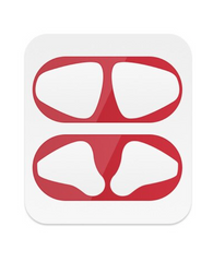 Красная пылезащитная наклейка для AirPods 2 Wireless Case