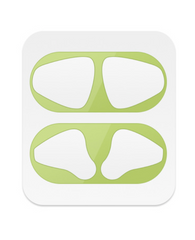 Зеленая пылезащитная наклейка для AirPods 2 Wireless Case