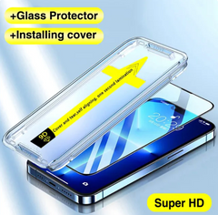 Защитное стекло для экрана Apple iPhone 12 с направляющей рамкой