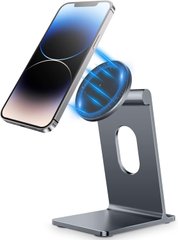 Подставка алюминиевая с магнитом MagSafe (new design) для iPhone - Космически серая