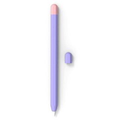 Силіконовий чохол для Apple Pencil 2 - фіолетовий з рожевим