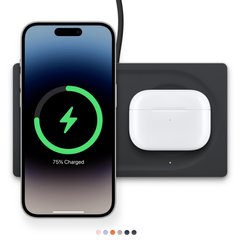 Бездротова зарядка Belkin BOOST CHARGE PRO 2-in-1 Wireless Charger Pad with MagSafe