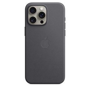 Чохол Apple iPhone 15 Pro Max FineWoven Case with MagSafe - Black (MT4V3)