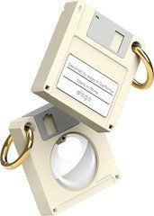 Чехол силиконовый для AirTag Elago Floppy Disk Case - White