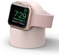 Силиконовая подставка для Apple Watch - Розовая