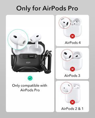 Чохол ESR Cyber FlickLock Snap-and-Charge Bundle with MagSafe для AirPods Pro 2 - Black