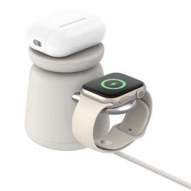 Беспроводная зарядка Belkin BOOST CHARGE PRO 2-in-1 Wireless Charging Dock with MagSafe (HR1X2)