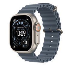 Ремінець Apple 49mm Anchor Blue Ocean Band - Natural Titanium Finish (MGCC4)