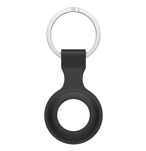 Черный силиконовый брелок для AirTag