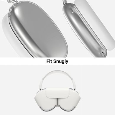 Комплект накладок для наушников Apple AirPods Max - Прозрачный/Белый