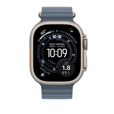 Ремешок Apple 49mm Anchor&nbsp;Blue Ocean&nbsp;Band - Natural Titanium Finish (MGCC4)