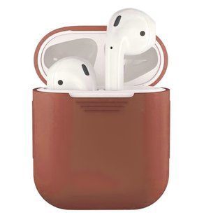 Чехол силиконовый для AirPods 1 / 2 - Коричневый