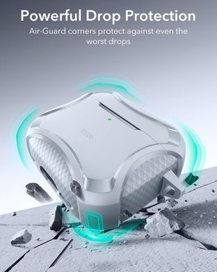 Чехол ESR Cyber Tough Case (HaloLock) with MagSafe для AirPods 4 - Gray