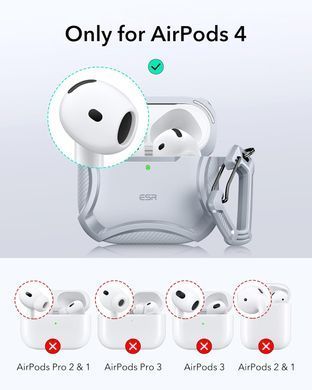 Чехол ESR Cyber Tough Case (HaloLock) with MagSafe для AirPods 4 - Gray