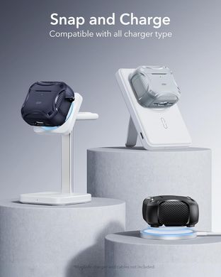 Чехол ESR Cyber Tough Case (HaloLock) with MagSafe для AirPods 4 - Gray