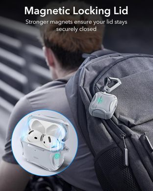 Чехол ESR Cyber Tough Case (HaloLock) with MagSafe для AirPods 4 - Gray