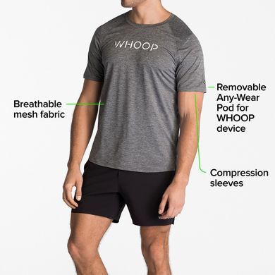 Футболка Whoop Men's Training Tee | Charcoal Heather