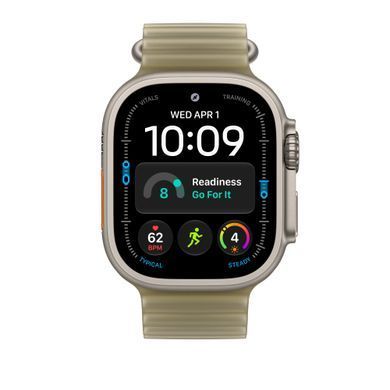 Ремінець Apple 49mm Translucent Kelp Ocean&nbsp;Band - Natural Titanium Finish (MK7M4)