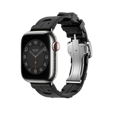 Ремешок Apple Watch Hermès - 41mm Noir Kilim Single Tour (MTHT3)