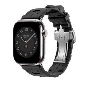 Ремешок Apple Watch Herm&egrave;s - 46mm Noir Kilim Single Tour (MXJN3)