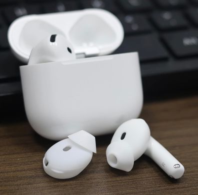Накладки силиконовые вакуумные для AirPods 4 - Белые