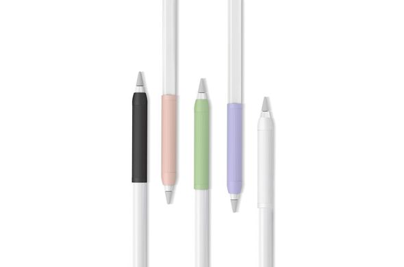 Зеленый силиконовый эргономичный держатель для Apple Pencil