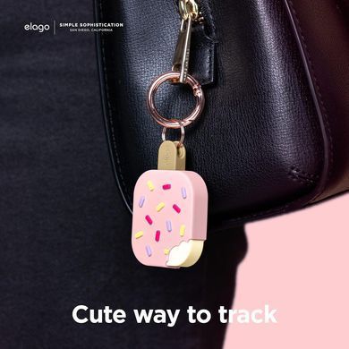 Чехол силиконовый для AirTag Elago Ice Cream Case - Lovely Pink