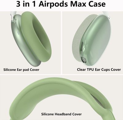 Комплект накладок для наушников Apple AirPods Max - Зеленый