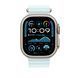 Подовжувач для ремінця Apple Ocean Band Extension - Natural Titanium Finish 49mm - Ice Blue (MXTG3)