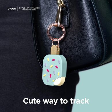 Чохол силіконовий для AirTag Elago Ice Cream Case - Mint