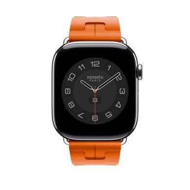 Ремешок Apple Watch Herm&egrave;s - 46mm Orange Kilim Single Tour (MXJM3)