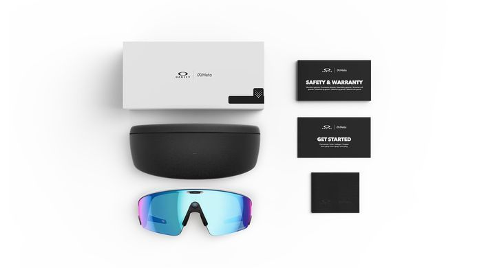 Розумні окуляри Oakley | Meta Vanguard - White, Prizm™ Sapphire (OW8001-0652)