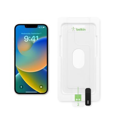 Захисне скло для екрану Belkin UltraGlass 2 Screen Protector for iPhone&nbsp;17e | 16e | 14 | 13 Pro | 13 (HPQE2)