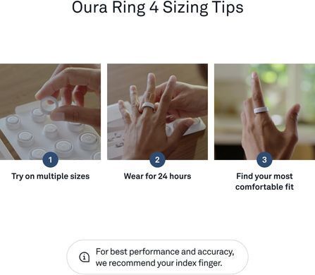 Смарт-кільце Oura Ring 4 - Stealth