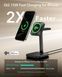 Бездротова зарядна станція ESR Qi2 15W 3-in-1 Wireless Charging Station (HaloLock) - Black