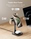 Бездротова зарядна станція ESR Qi2 15W 3-in-1 Wireless Charging Station (HaloLock) - Black