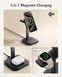 Бездротова зарядна станція ESR Qi2 15W 3-in-1 Wireless Charging Station (HaloLock) - Black