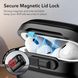 Чехол с магнитом MagSafe и замком Lid Lock для AirPods Pro 2 - Черный