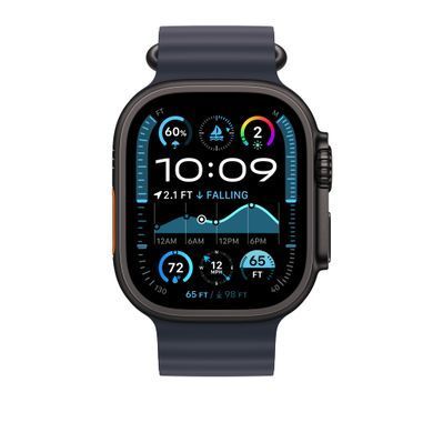Удлинитель для ремешка Apple Ocean Band Extension - Black Titanium Finish 49mm - Navy (MYPC3)