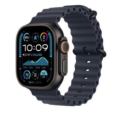 Удлинитель для ремешка Apple Ocean Band Extension - Black Titanium Finish 49mm - Navy (MYPC3)