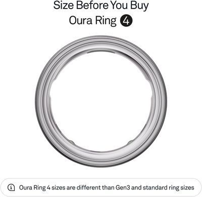 Смарт-кільце Oura Ring 4 - Brushed Silver