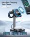 Бездротова зарядна станція ESR 15W 3-in-1 Wireless Charging Station with CryoBoost (HaloLock) - Black