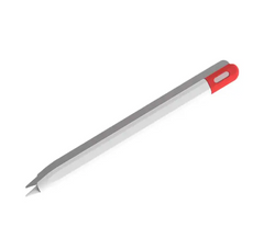 Силиконовый чехол для Apple Pencil (USB-C) - Белый с красным