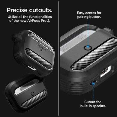 Чохол поліуретановий Spigen Rugged Armor для AirPods Pro 1/2