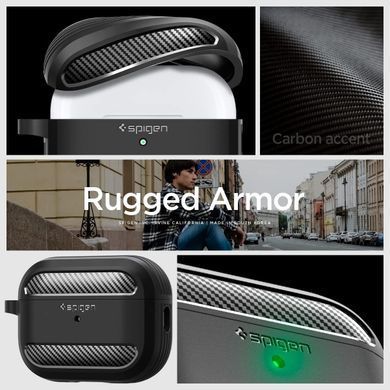 Чохол поліуретановий Spigen Rugged Armor для AirPods Pro 1/2
