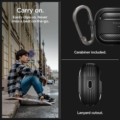 Чохол поліуретановий Spigen Rugged Armor для AirPods Pro 1/2