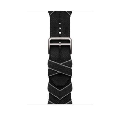 Ремінець Apple Watch Herm&egrave;s - 46mm Noir/Gris Bridon Single Tour (MDFT4)
