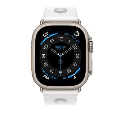 Ремешок Apple Watch Herm&egrave;s - 49mm Blanc Scub&rsquo;H Diving (MGND4)