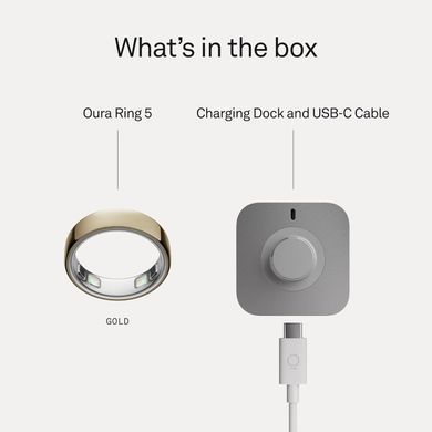 Смарт-кільце Oura Ring 5 - Gold - Size 8 (JZ90-61616-08)