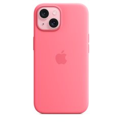 Чехол Apple iPhone 15 Silicone Case with MagSafe - Pink (MWN93)